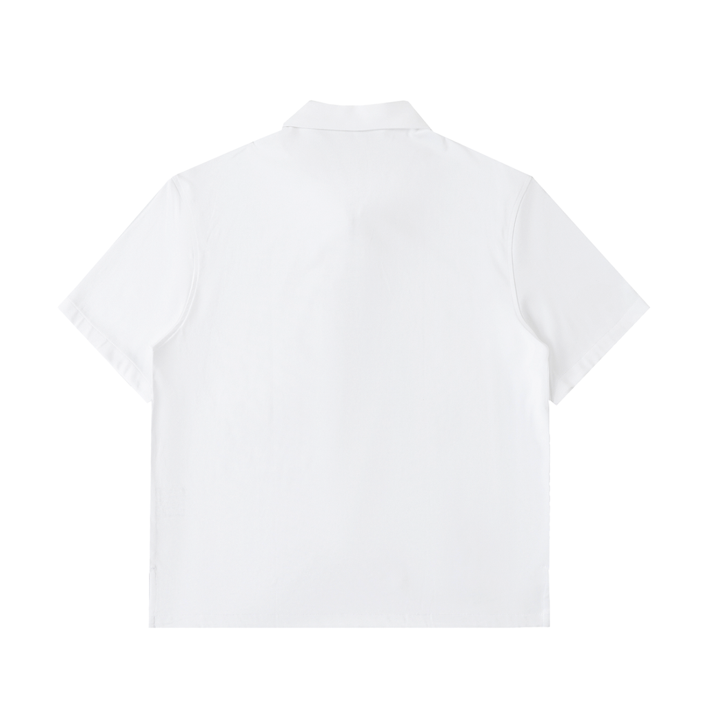 Zip Cotton Polo Shirt