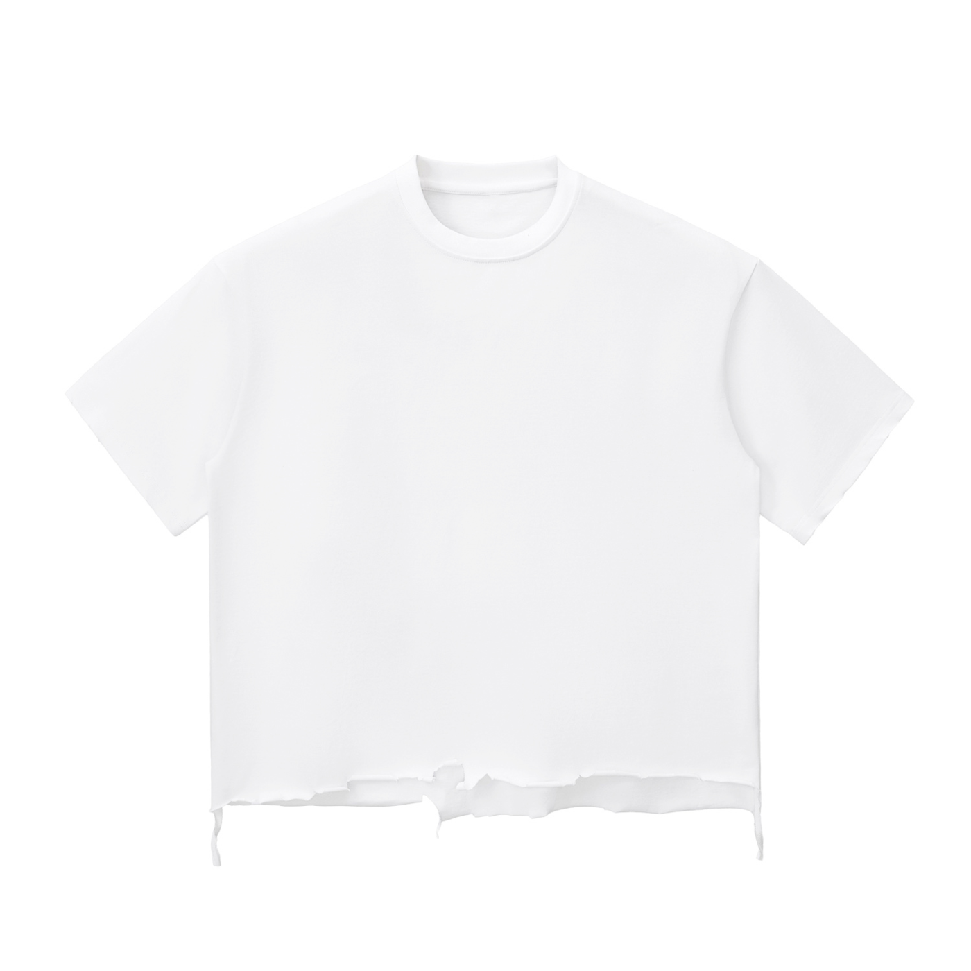 Raw-Hem Boxy T-shirt