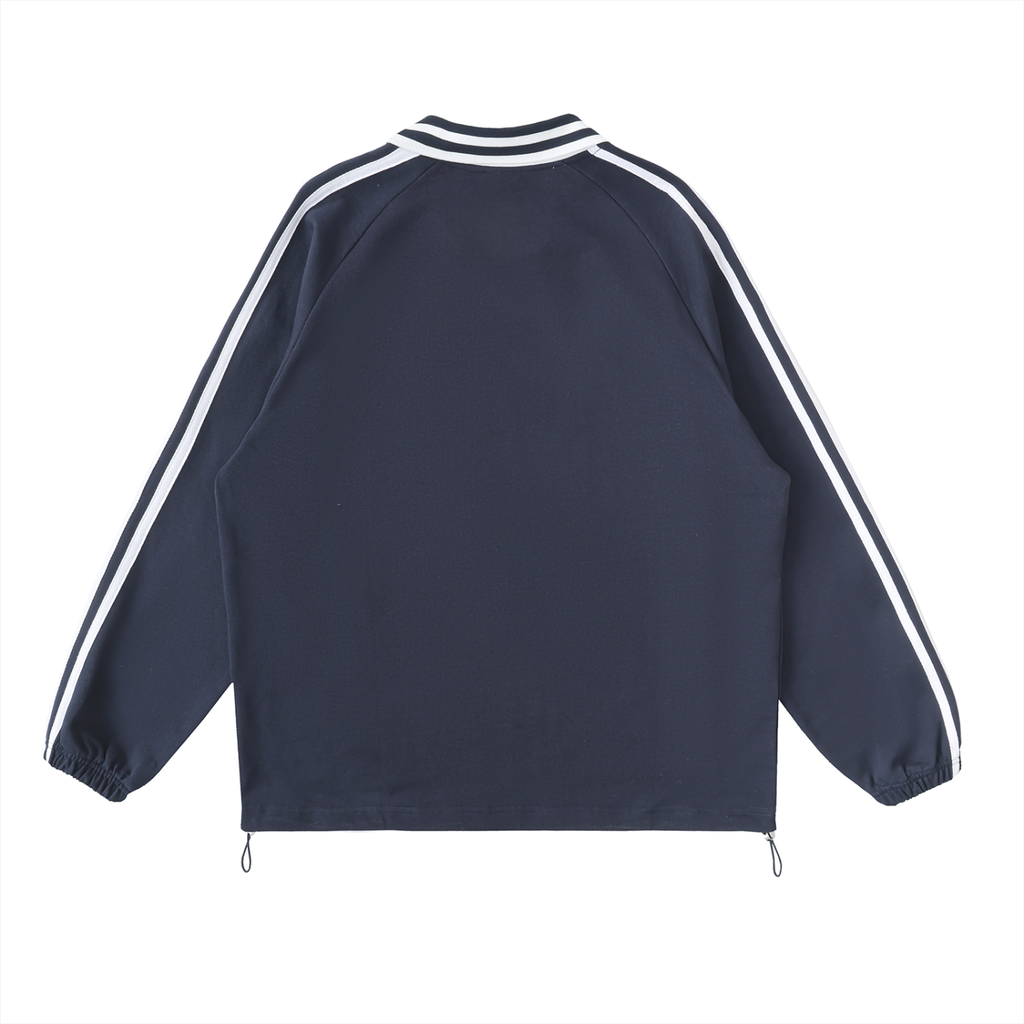 Striped Collar Sweatshirt