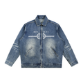 BELACII Vintage Wash Zip Up Denim Jacket