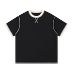 Stitched Cotton T-Shirt