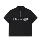 BELACII Half-Zip Cotton Polo Shirt