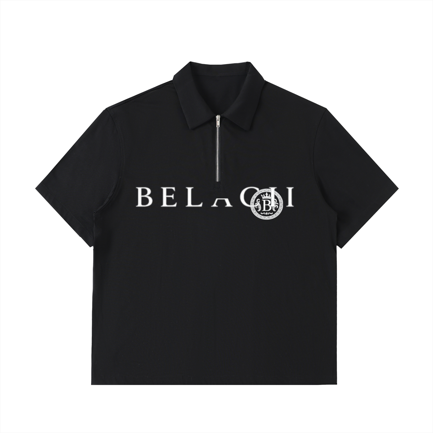 BELACII Half-Zip Cotton Polo Shirt