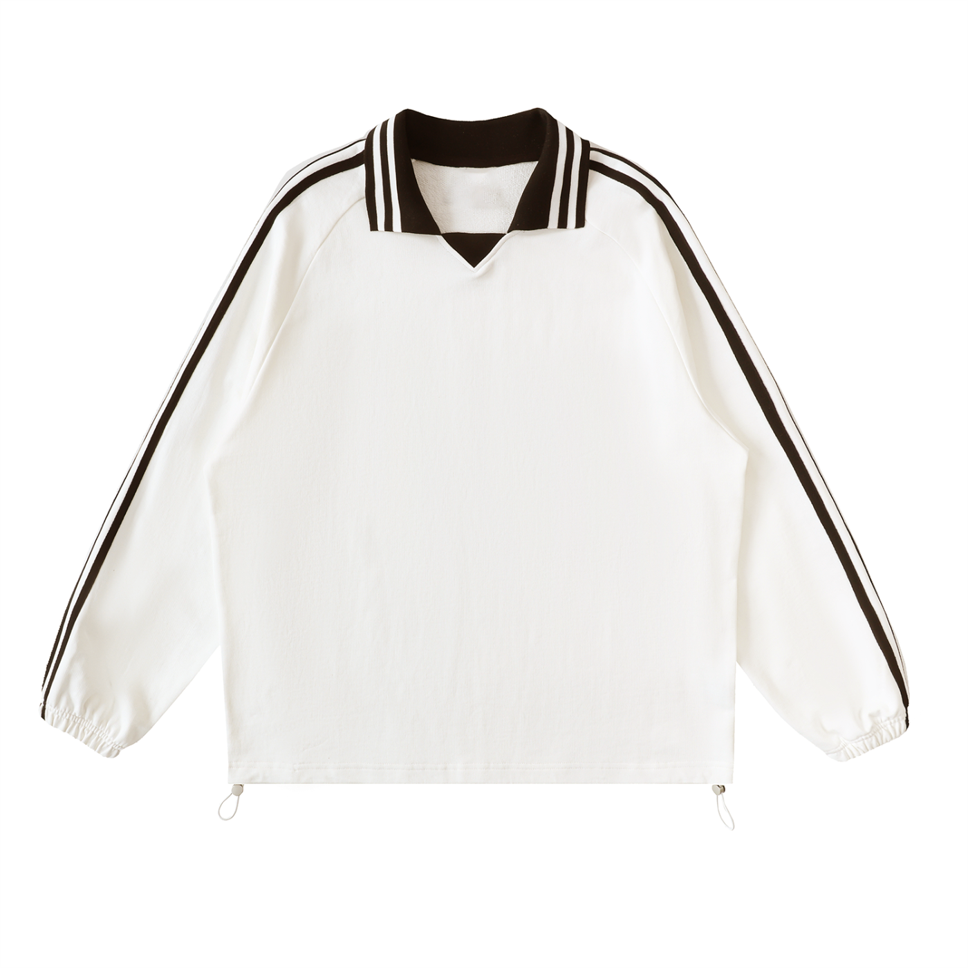 Striped Collar Sweatshirt