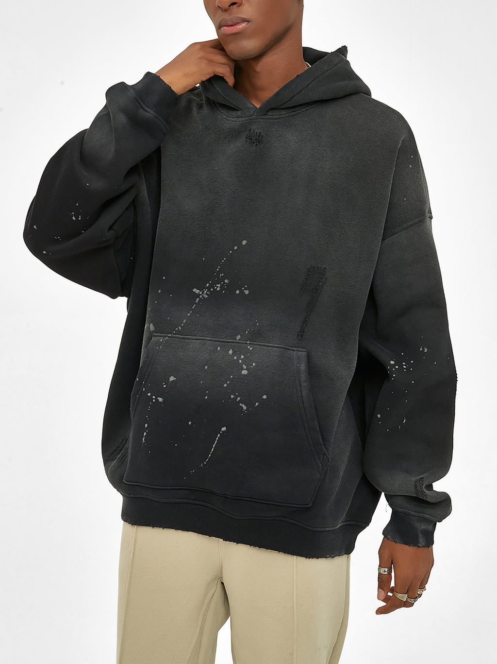 Vintage Frayed Hoodie