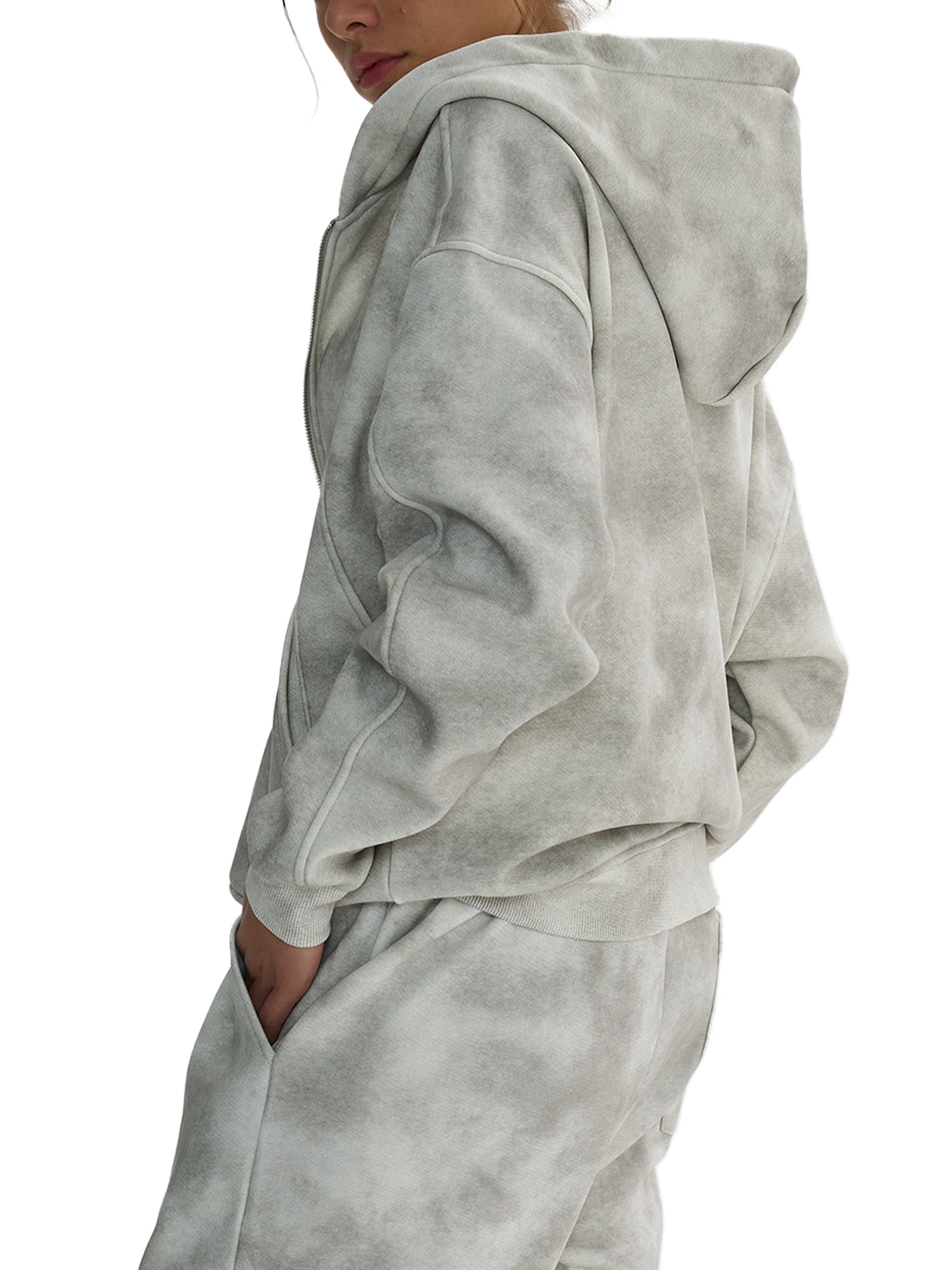 Zip-Up Fleece Hoodie