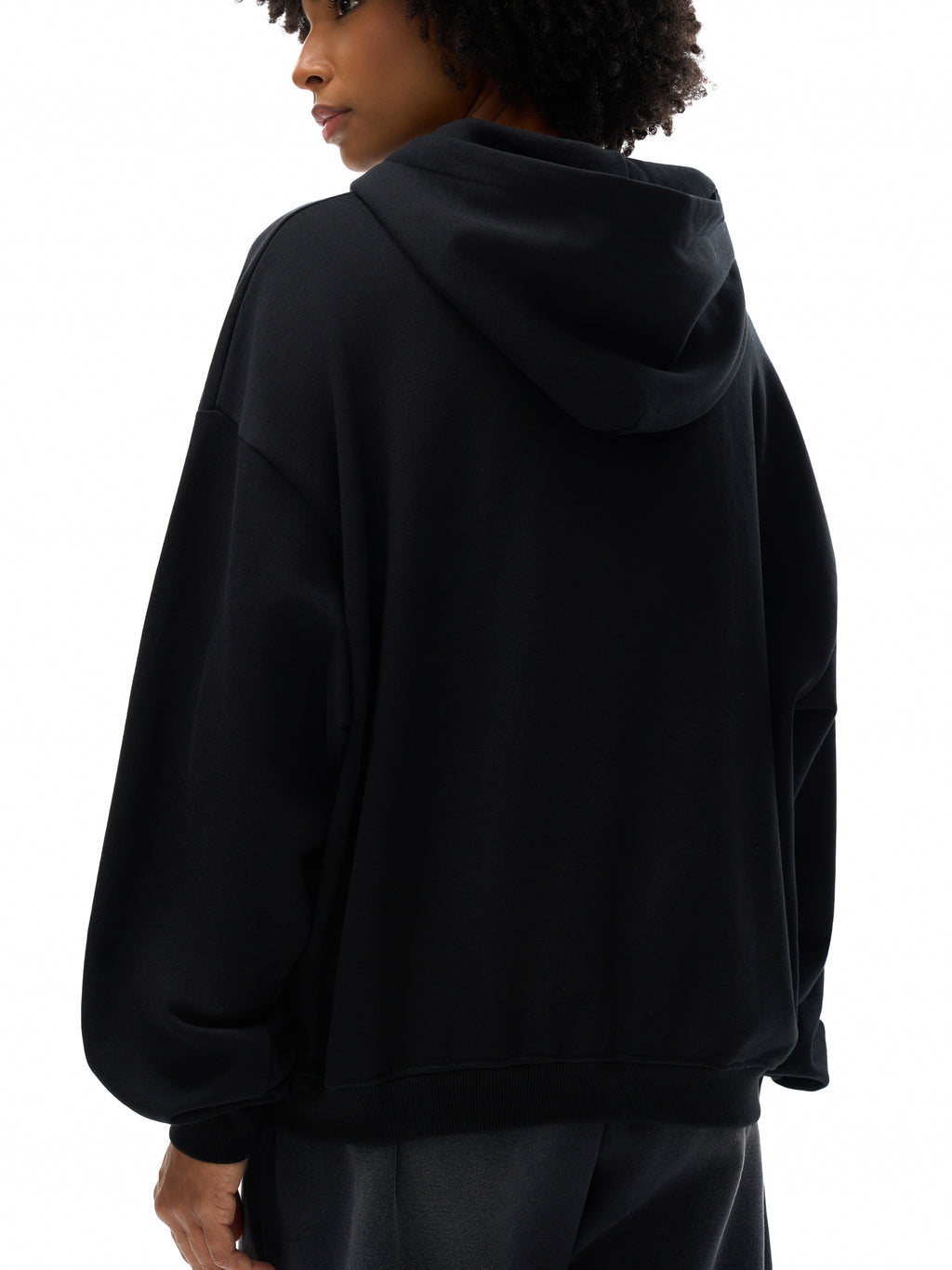 Cotton Cropped Hoodie