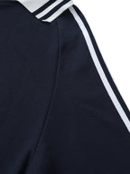 Striped Collar Sweatshirt