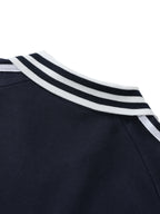 Striped Collar Sweatshirt