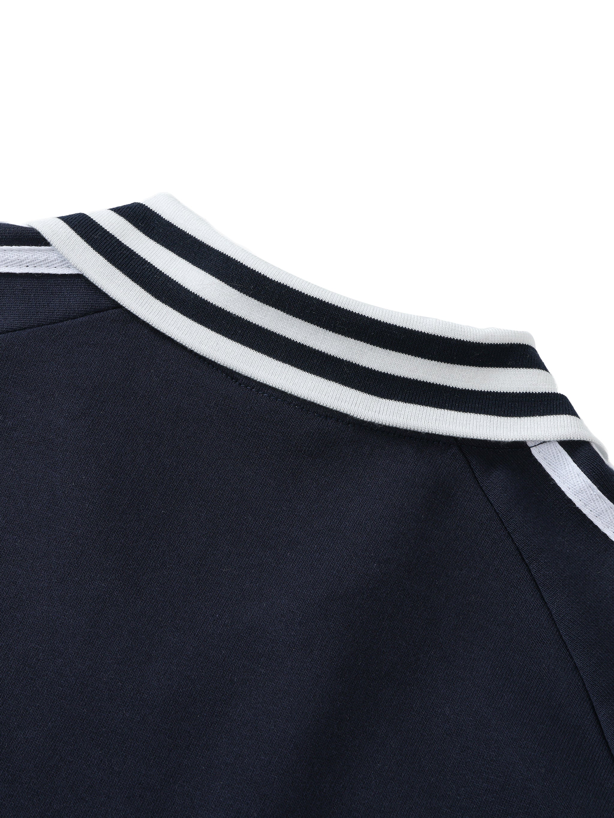 Striped Collar Sweatshirt