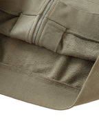 Shoulder Drop Zip Up Hoodie