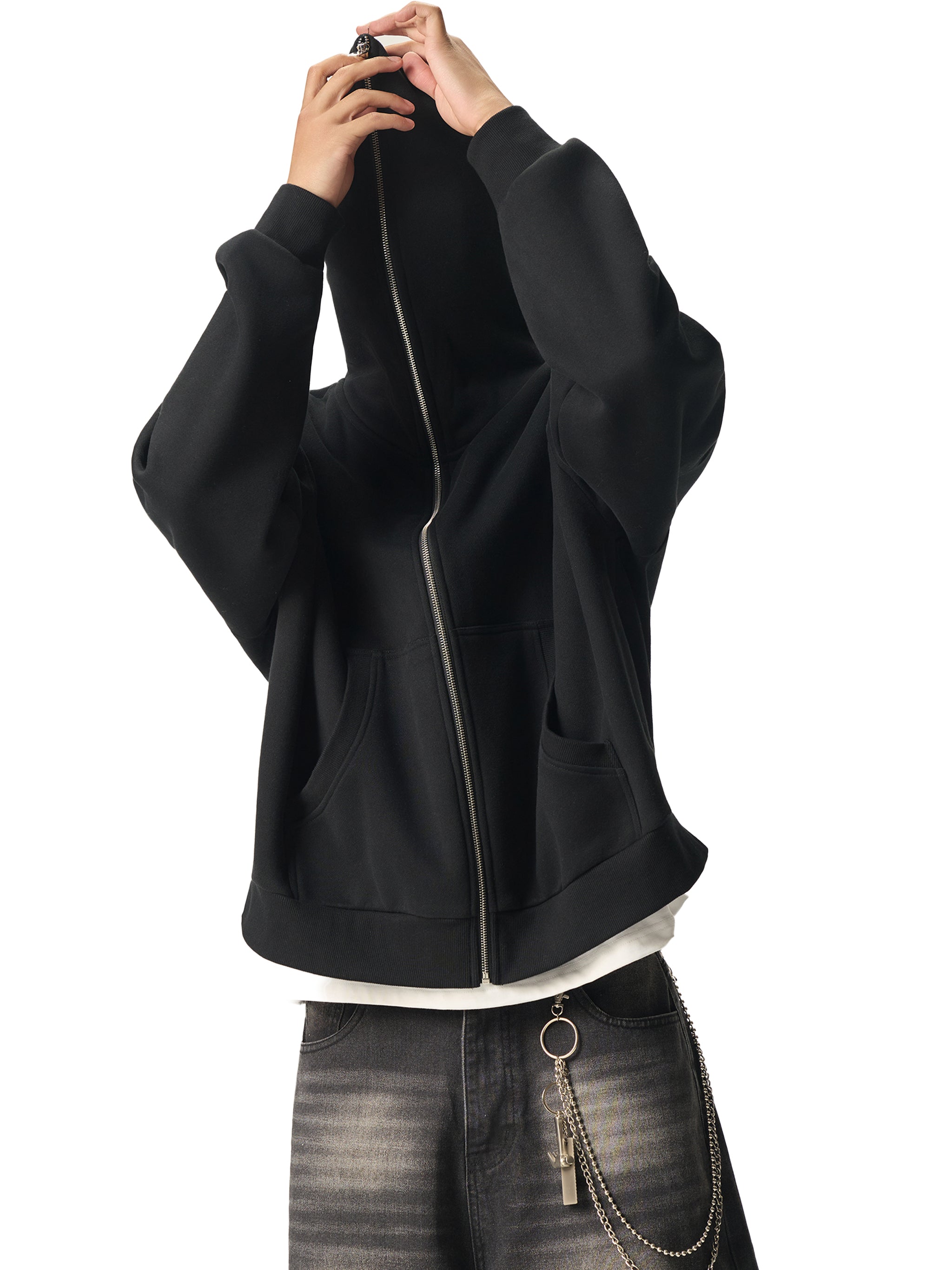 Fleeced Full-Zip Hoodie