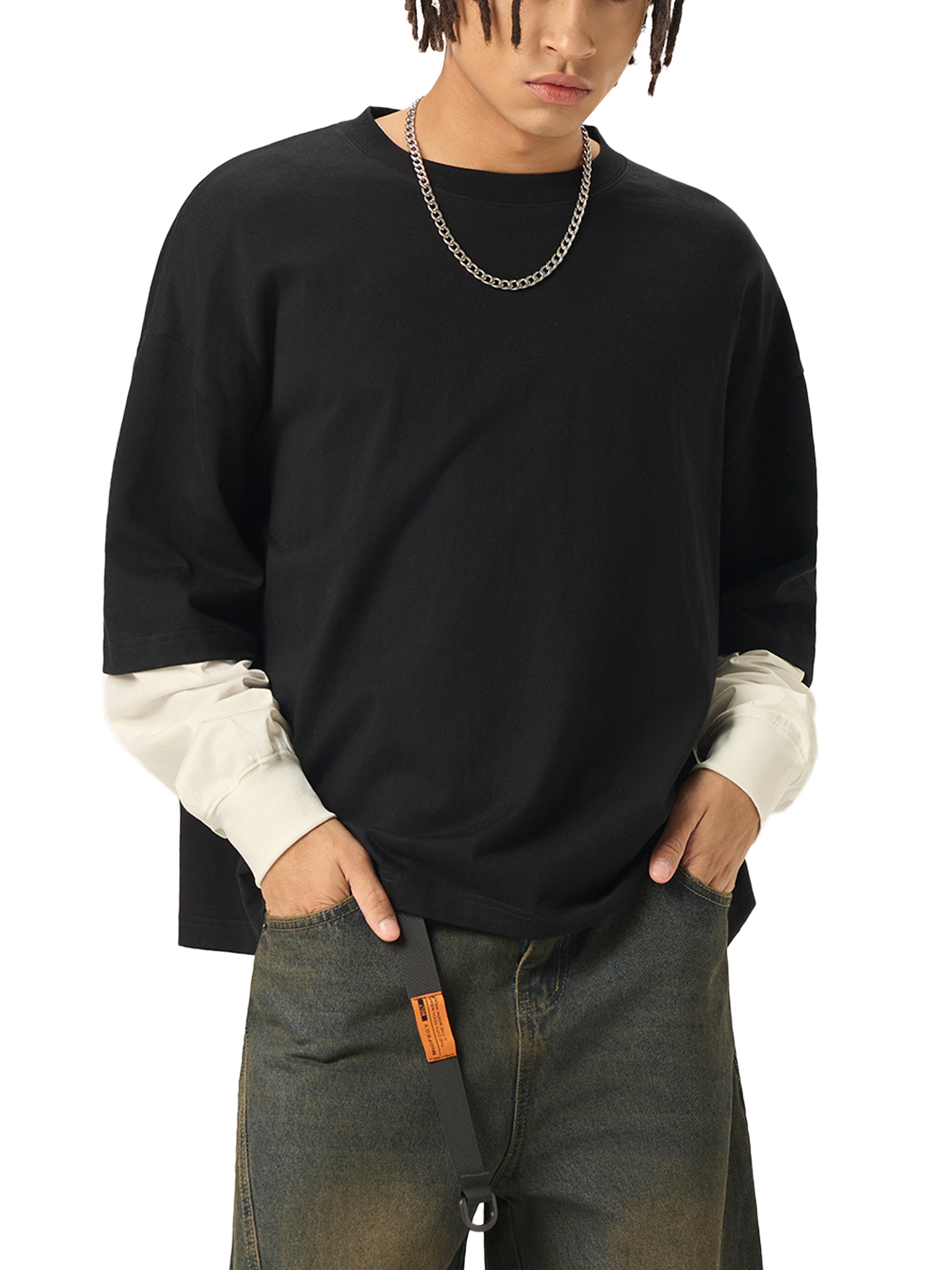 Layered Cotton Sleeve