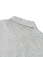 Zip Cotton Polo Shirt