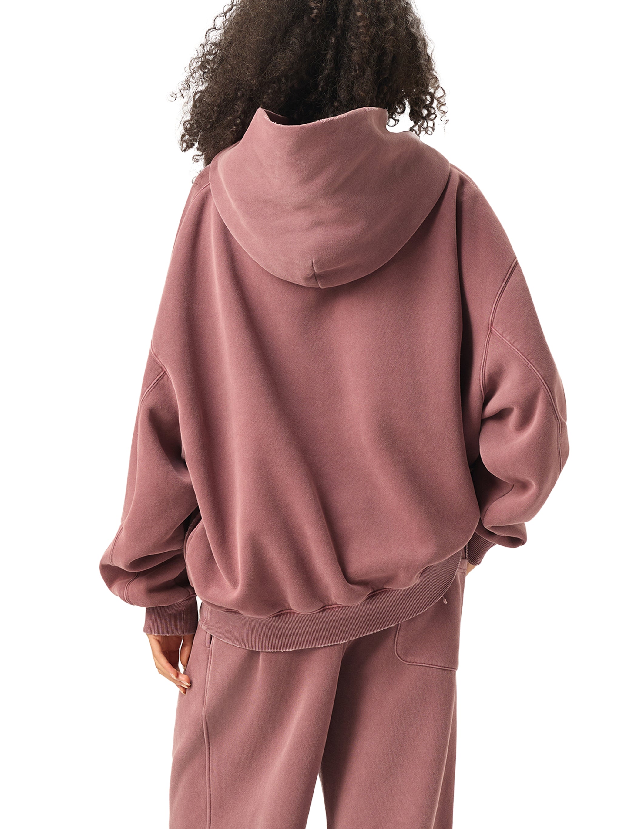 Frayed Fleece Hoodie