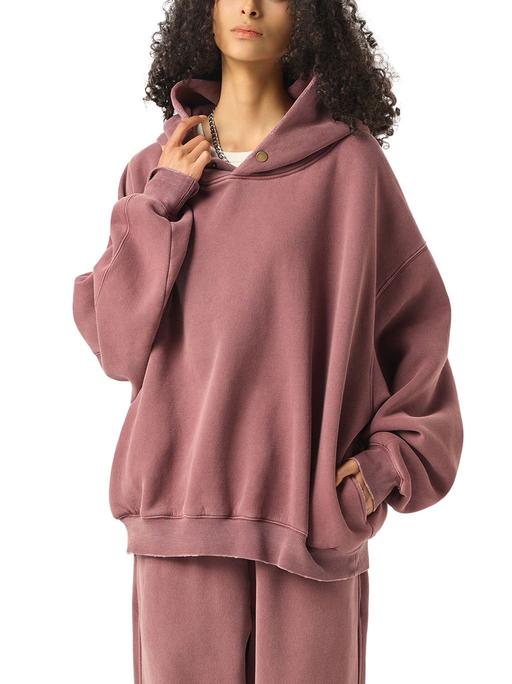 Frayed Fleece Hoodie