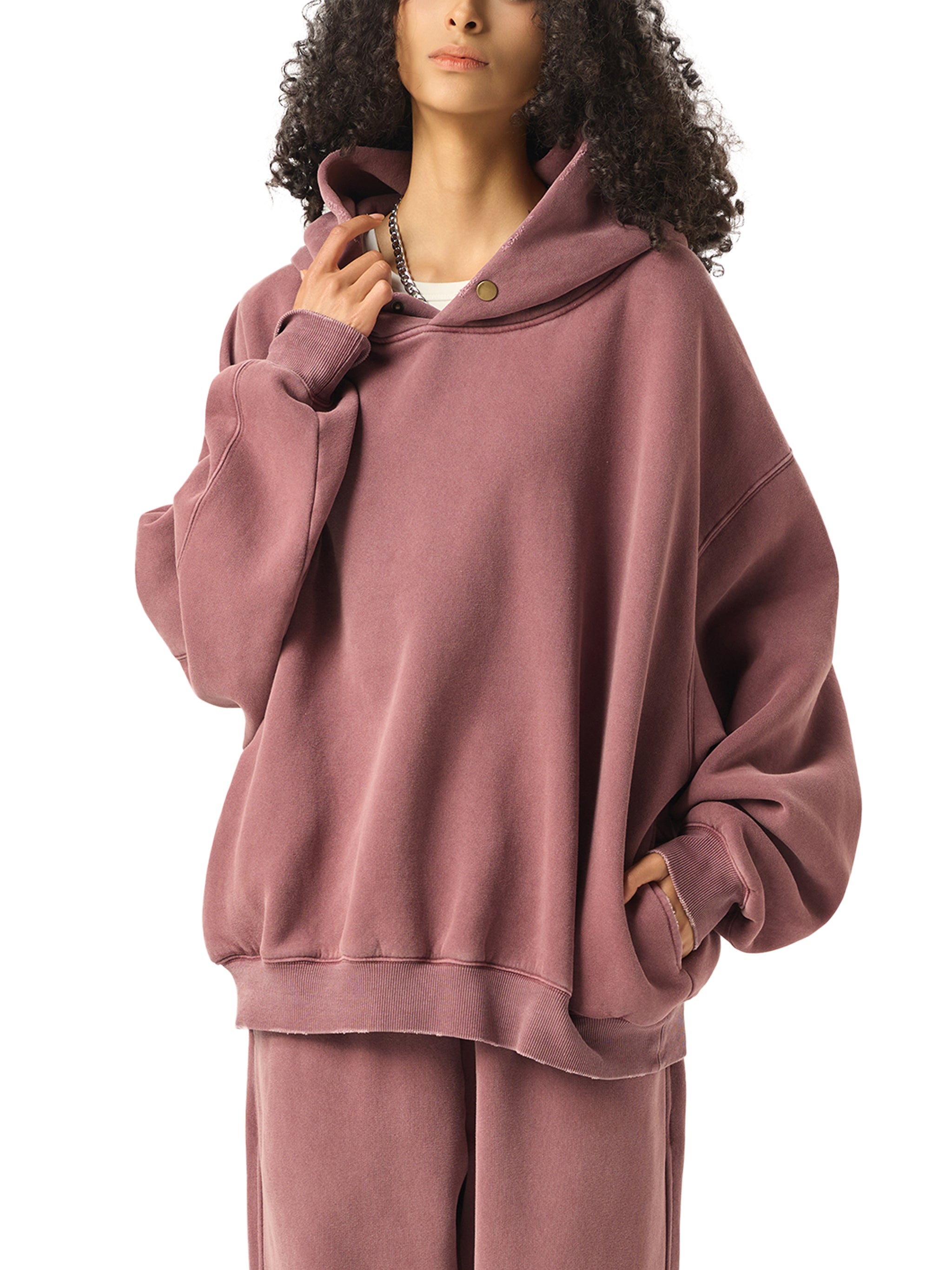 Frayed Fleece Hoodie