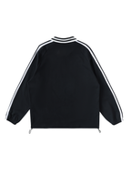 Striped Collar Sweatshirt