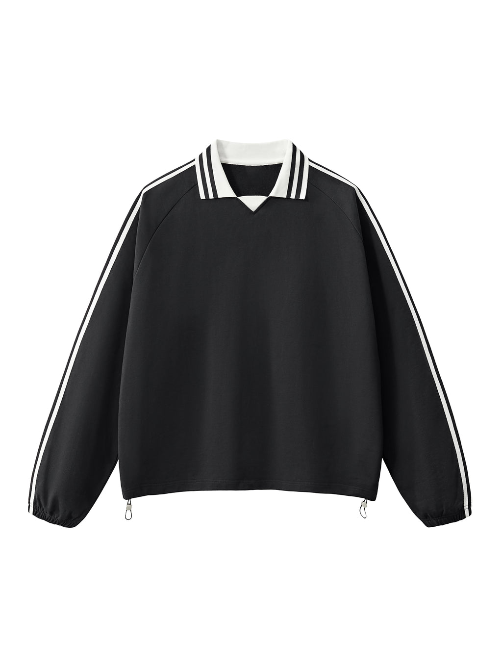 Striped Collar Sweatshirt
