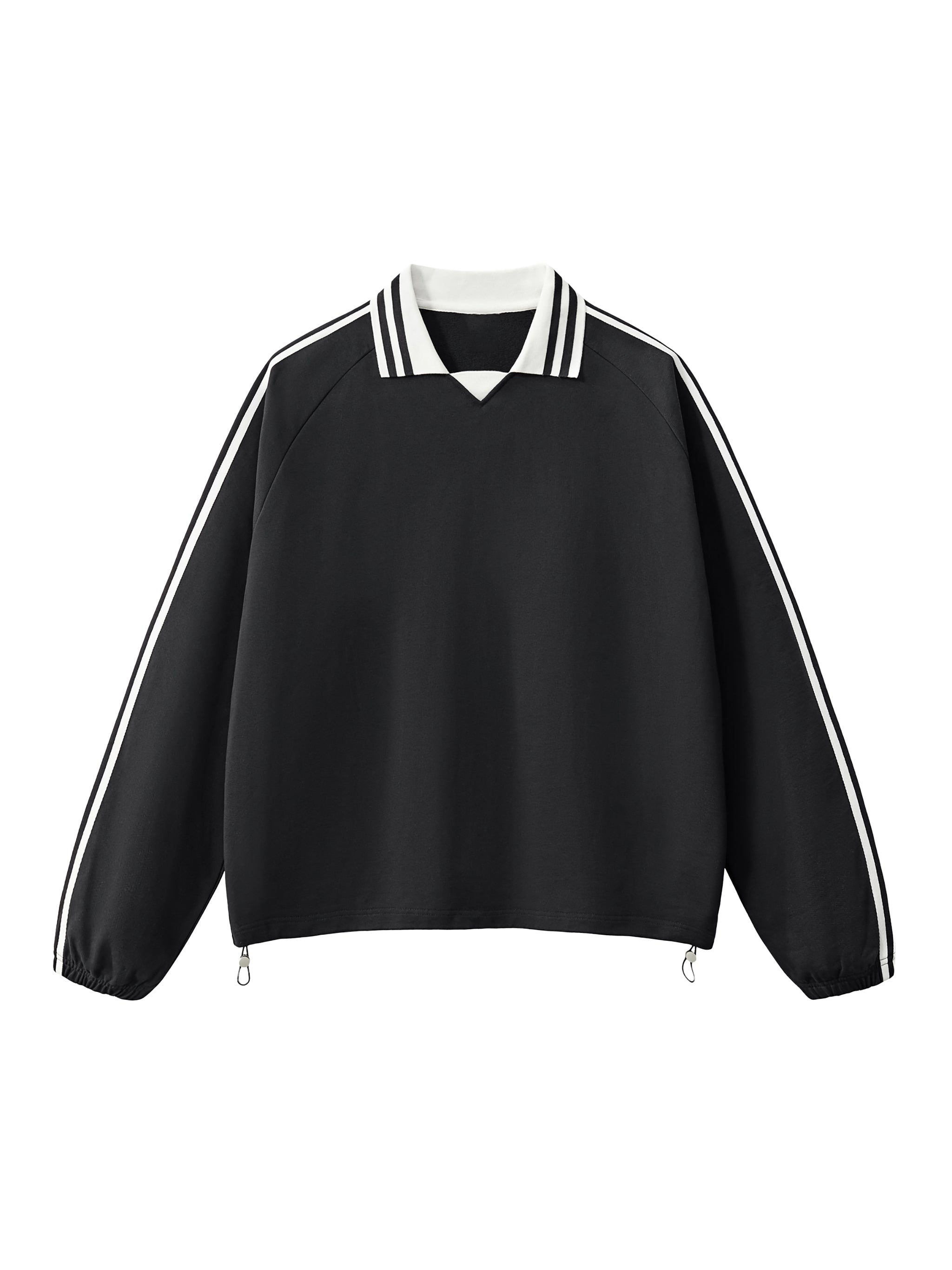 Striped Collar Sweatshirt