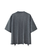 Raw-Hem Boxy T-shirt