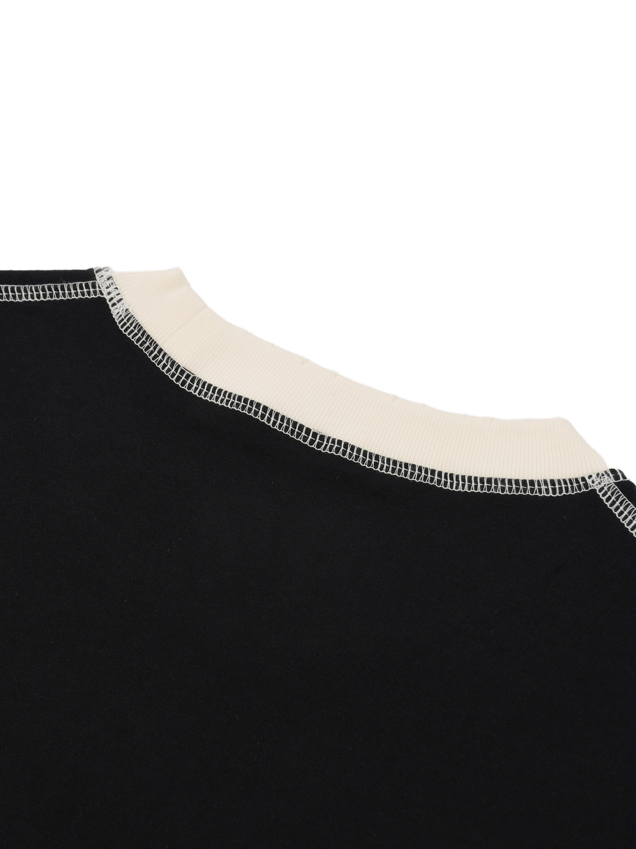 Stitched Cotton T-Shirt