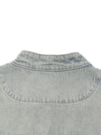 BELACII Vintage Wash Zip Denim Jacket