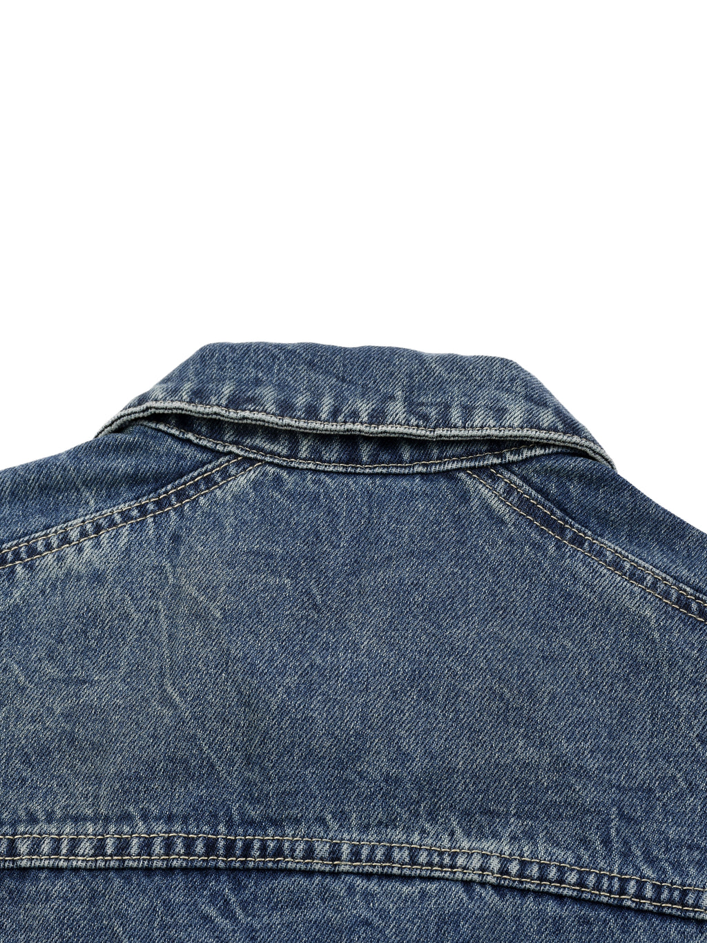 BELACII Vintage Wash Zip Up Denim Jacket
